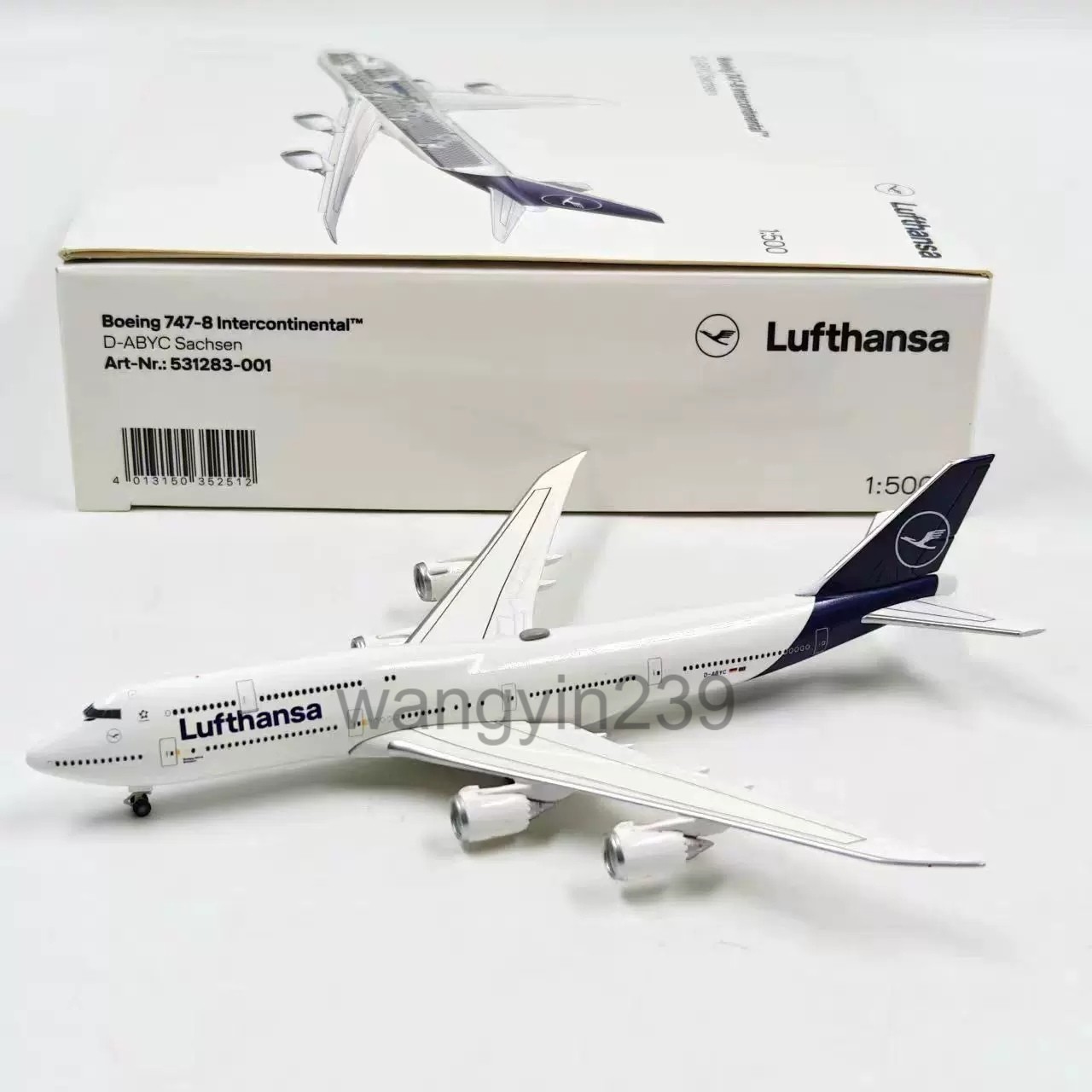 Herpa 1:500 Lufthansa Boeing 747-8 Diecast Aircraft Model 531283-001