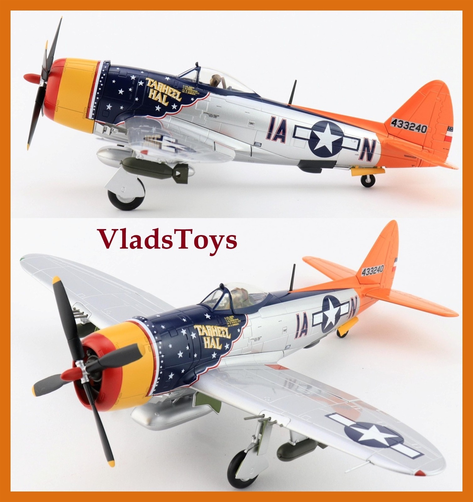Hobby Master 1:48 P-47D Thunderbolt Tarheel Hal Lt Ike David 366 FS 358FG HA8414