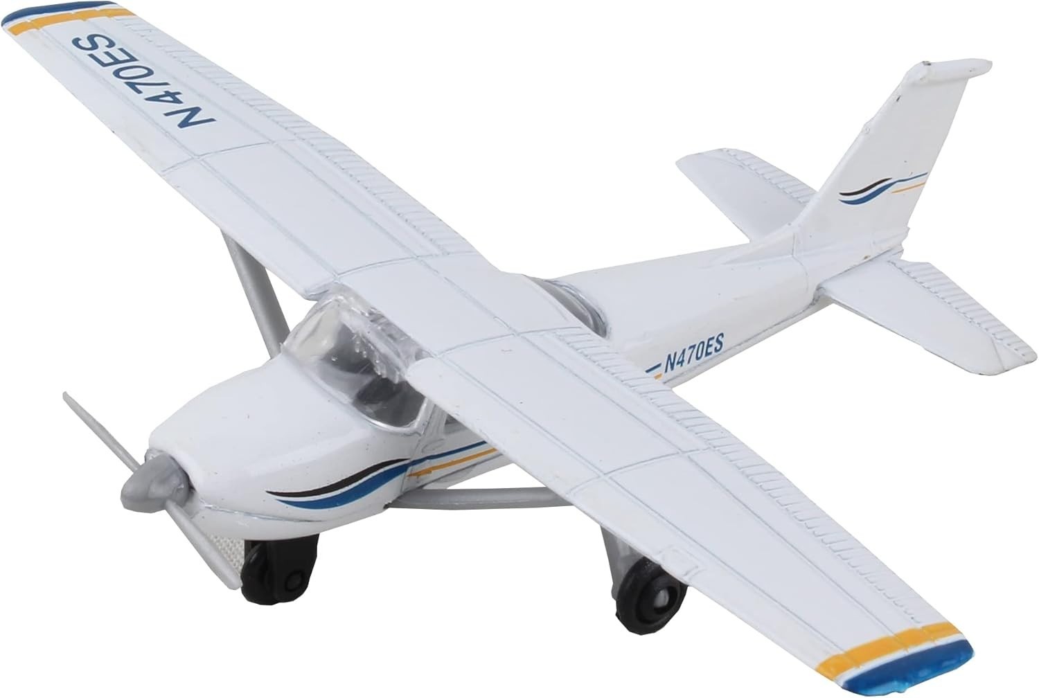 Educational Runway24 Cessna 172 Skyhawk 1:87 Diecast Model with Flexible Runway