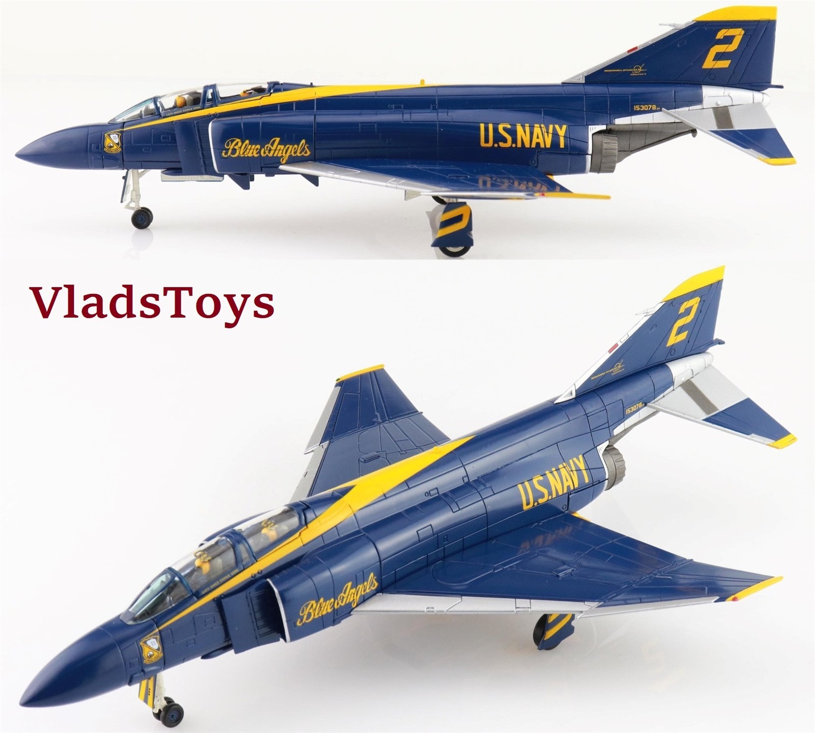 Hobby Master 1/72 F-4J Phantom II USN Blue Angels, #2, 1969 HA19044