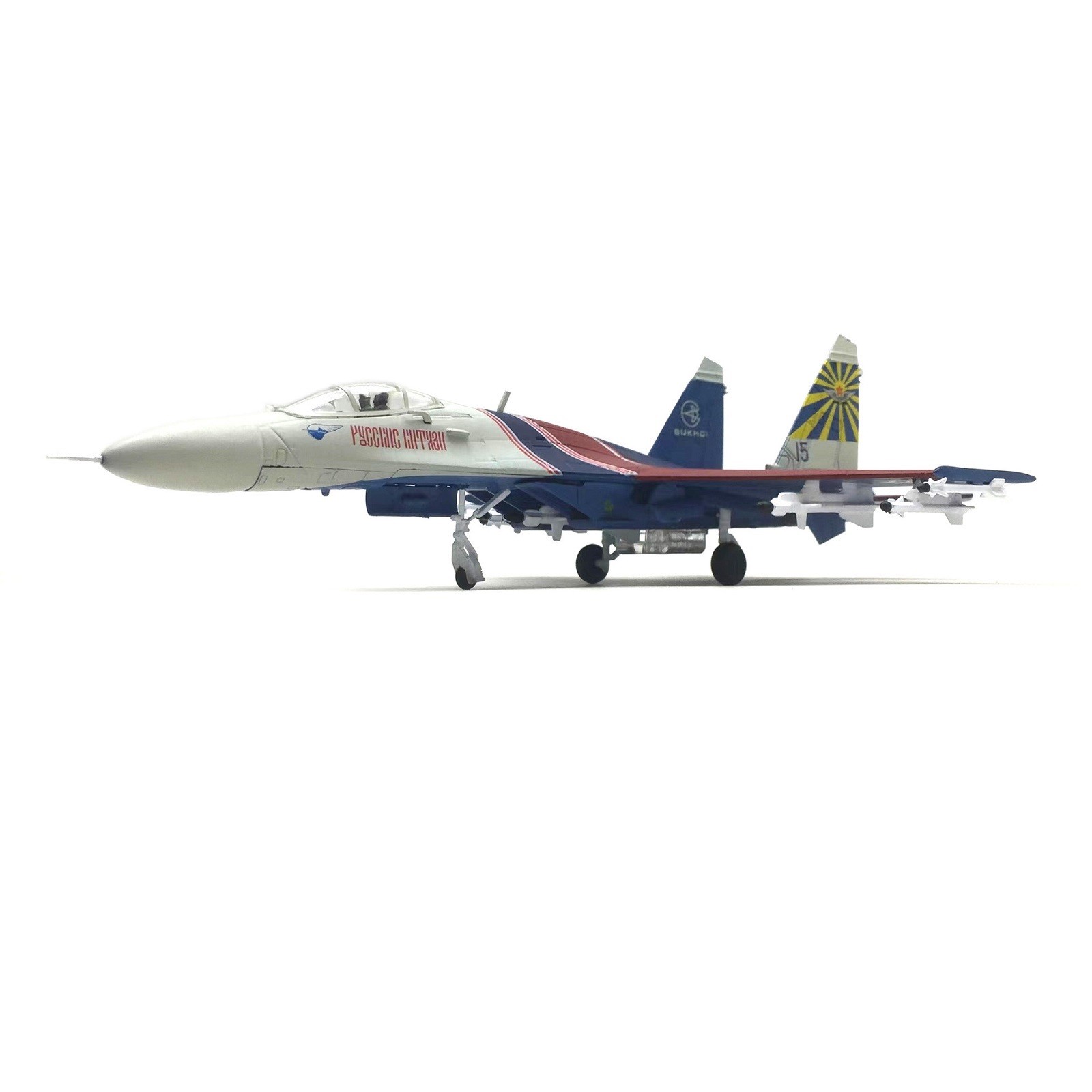 1: 100 Russian Su-27 Warrior Performance Aircraft Model Display Collection g