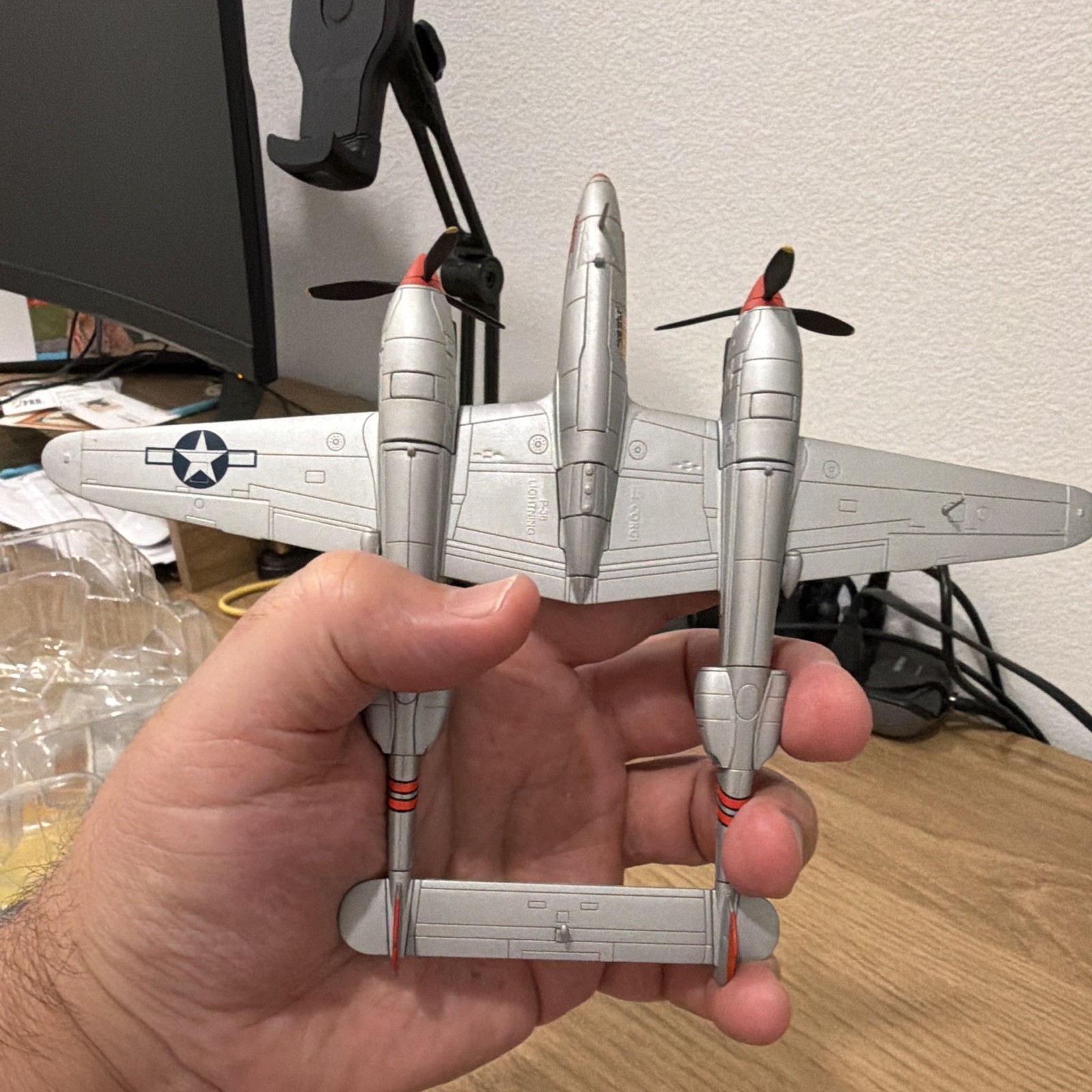 Corgi Lockheed P-38J Lightning Pudgy IV WB99625 1:72 Diecast w/Stand