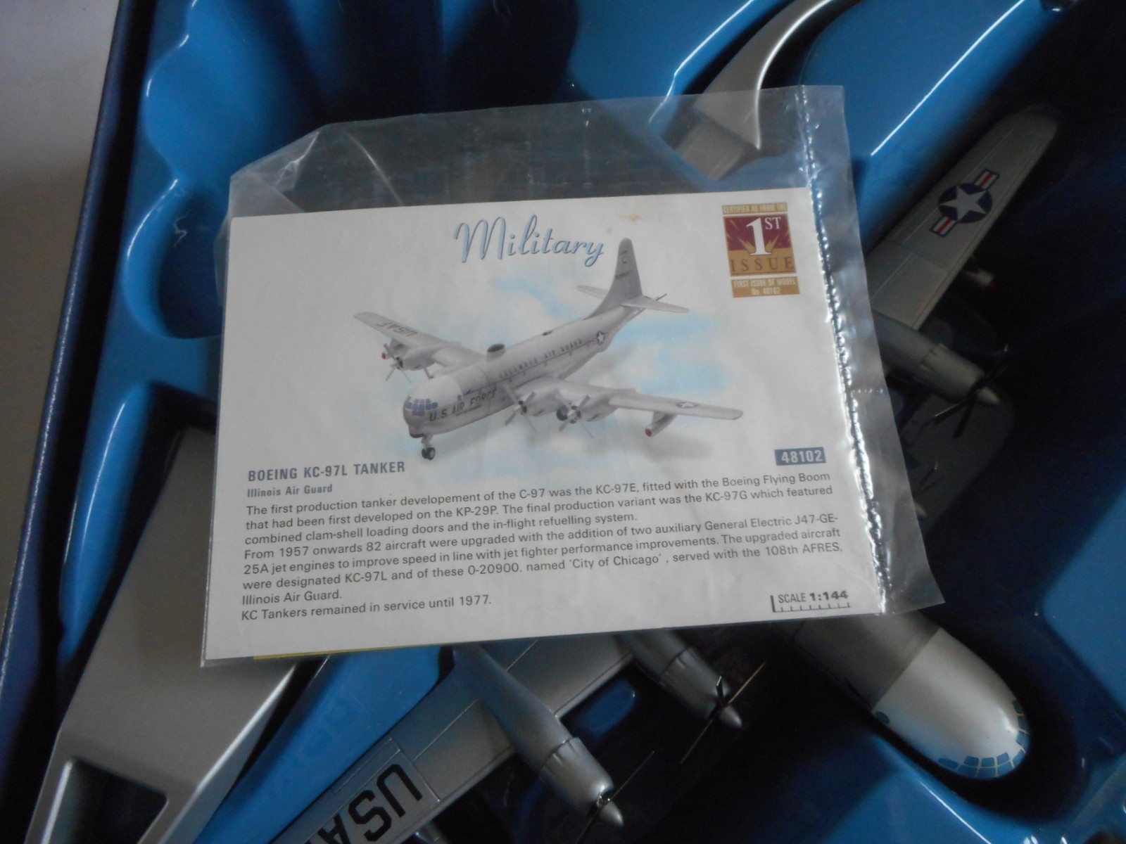 Corgi 48102 Boeing KC-97L Tanker Illinois Air Guard USAF 1:144 + box