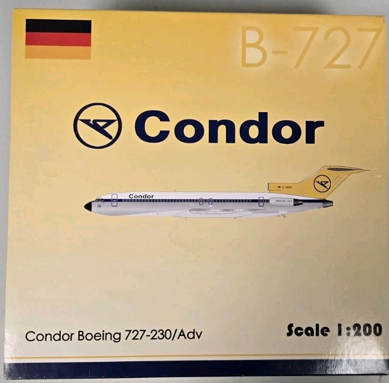 Condor Boeing 727-230/Adv D-ABKK Aviation XX2809 Scale 1:200 Die Cast Plane