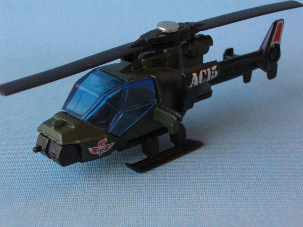 Matchbox Commando Mission Helicopter Green Unboxed Army Military Toy Model UB b