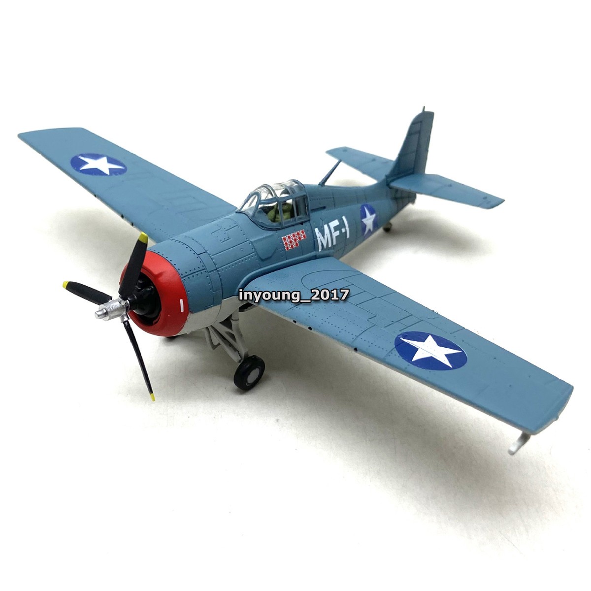 1:72 1937 Grumman F4F Wildcat USA Fighter Model Diecast Military Plane Model