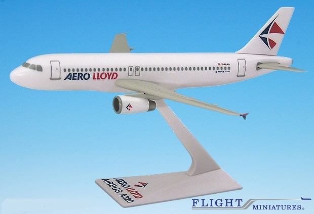 Aerolloyd (96-03) A320-200 Airplane Miniature Model Plastic Snap-Fit 1:200 Part#