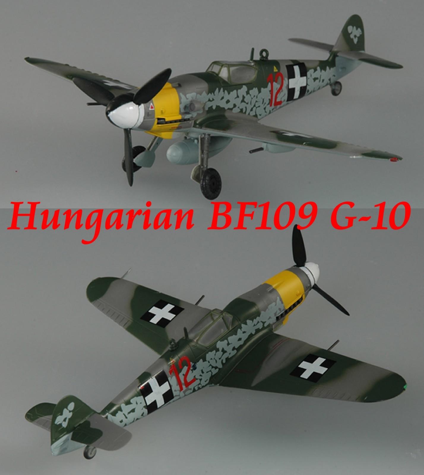 Easy Model 1/72 Hungarian BF-109G-10 1945 Plastic Fighter Model #37204