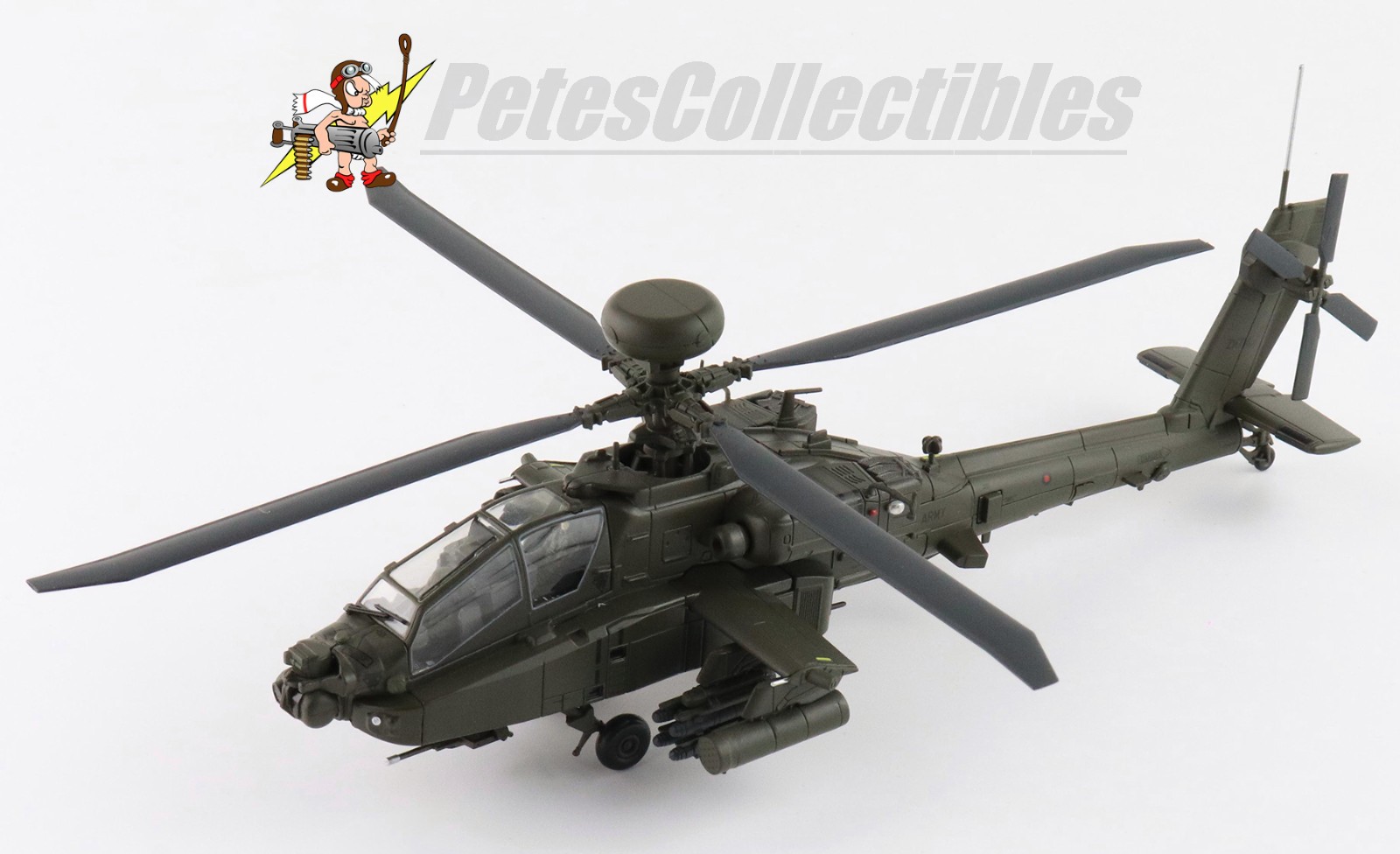 Hobby Master hh1220 AH-64E Apache Echo ZM714 British Army Middle Wallop 1:72