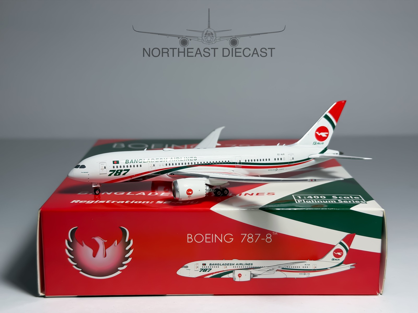 Bangladesh Airlines Boeing 787-8 1:400 Phoenix S2-AJU (PH411586)