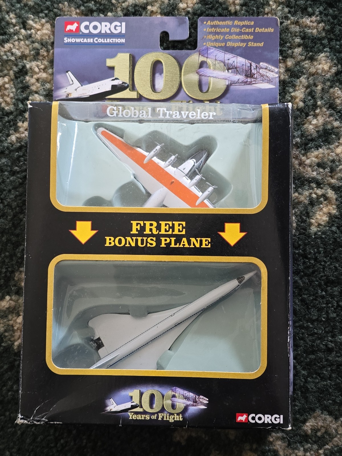 CORGI Showcase Collection 100 Years of Flight Global Traveler Clipper/ Concorde