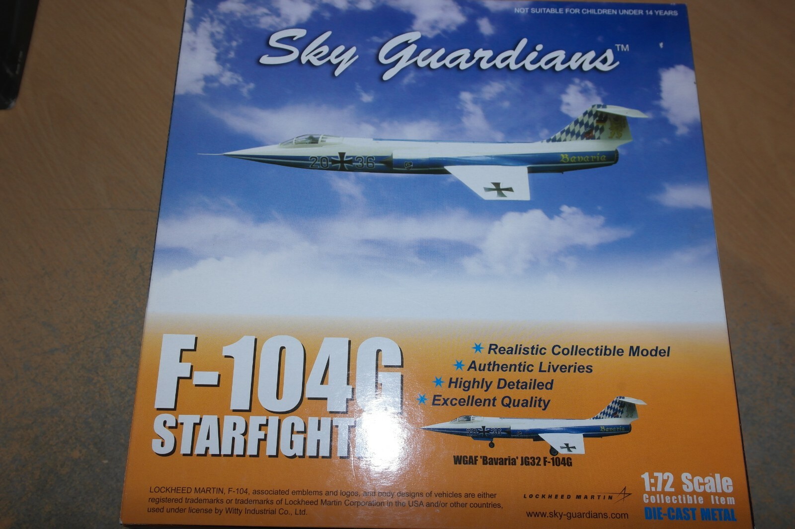 SKY GARDIANS 1:72 F-104G STARFIGHTER WGAF BAVARIA JG32