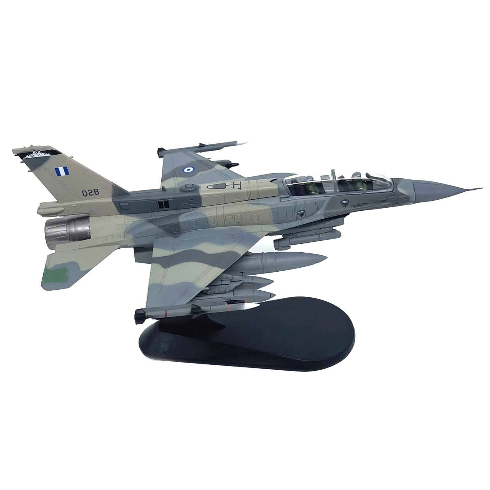 8.3″ 1/72 Hellenic Air Force F-16D Mira Figher Prototype Military Airplane Model