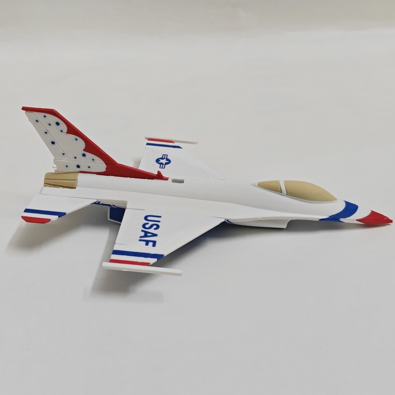 1:72 USAF F-16C Thunderbird Fighter Model 3D Printed Military Hobby Collection