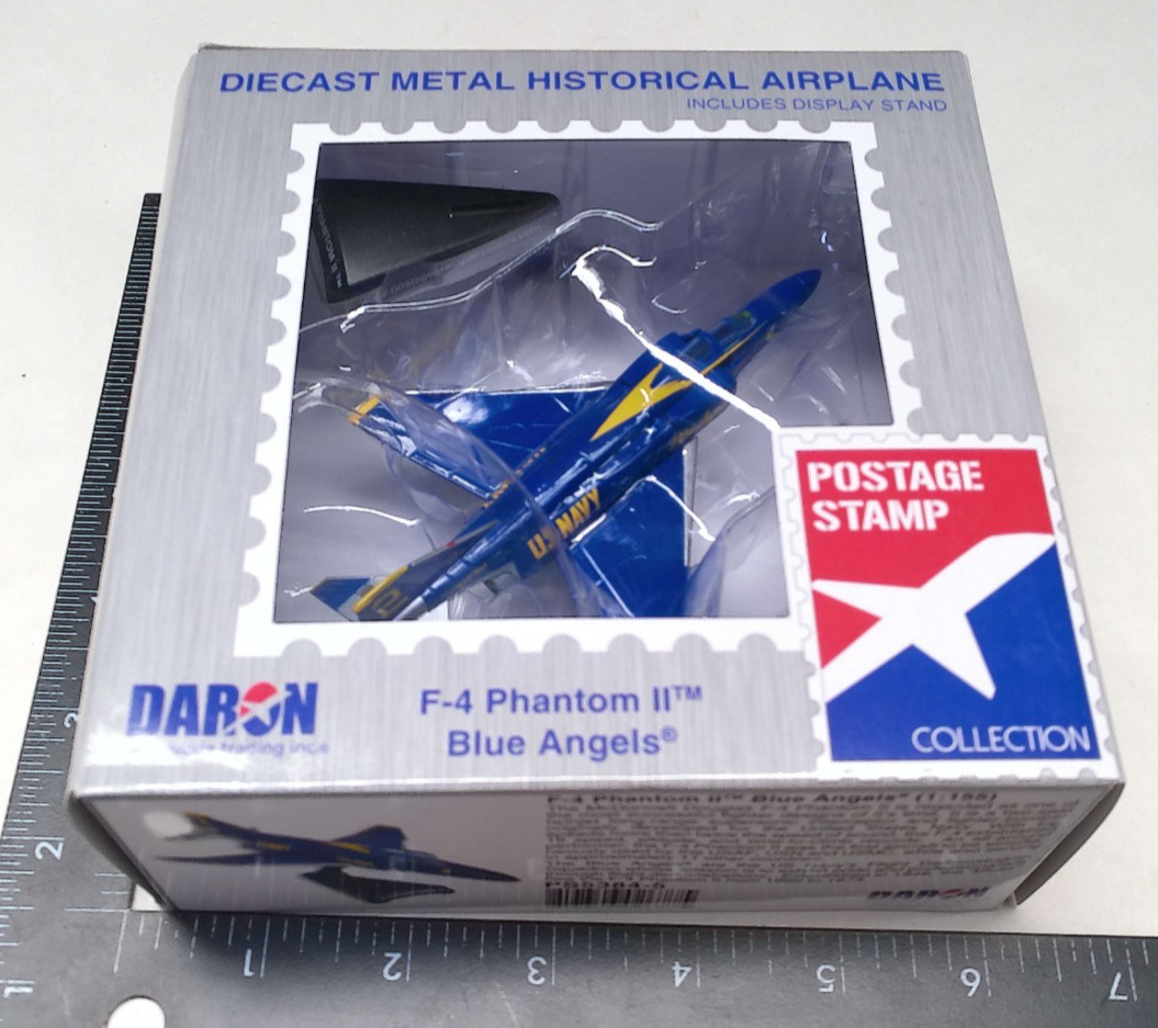 1:155 F-4 Phantom II Blue Angels Jet Plane by Daron Stamp PS5384-5 NEW Dent Box