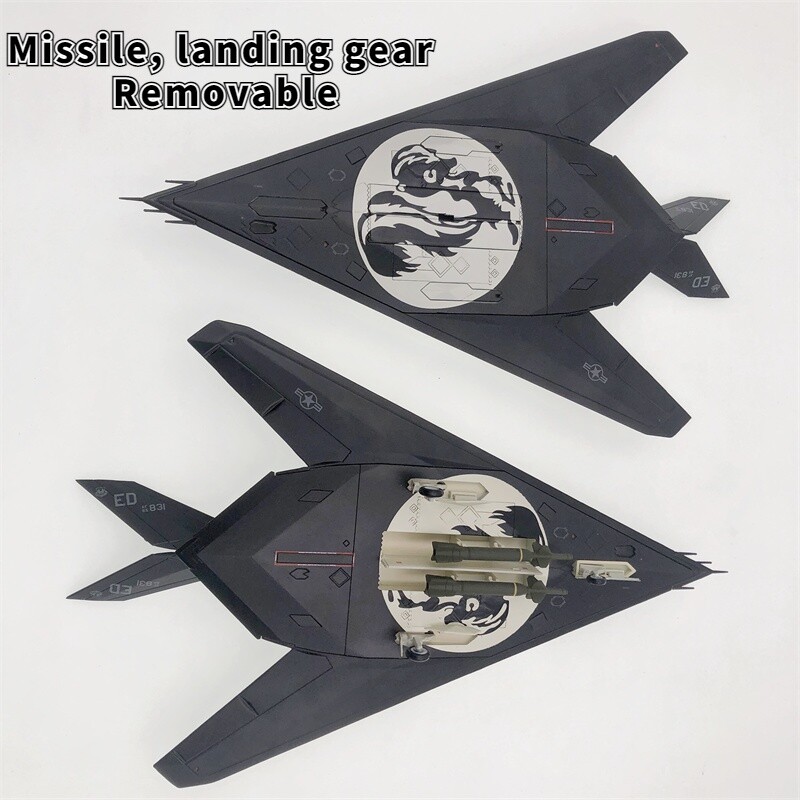 1:72 Alloy Diecast Military Model Lockheed F-117 Nighthawk Attack Fighter Plane