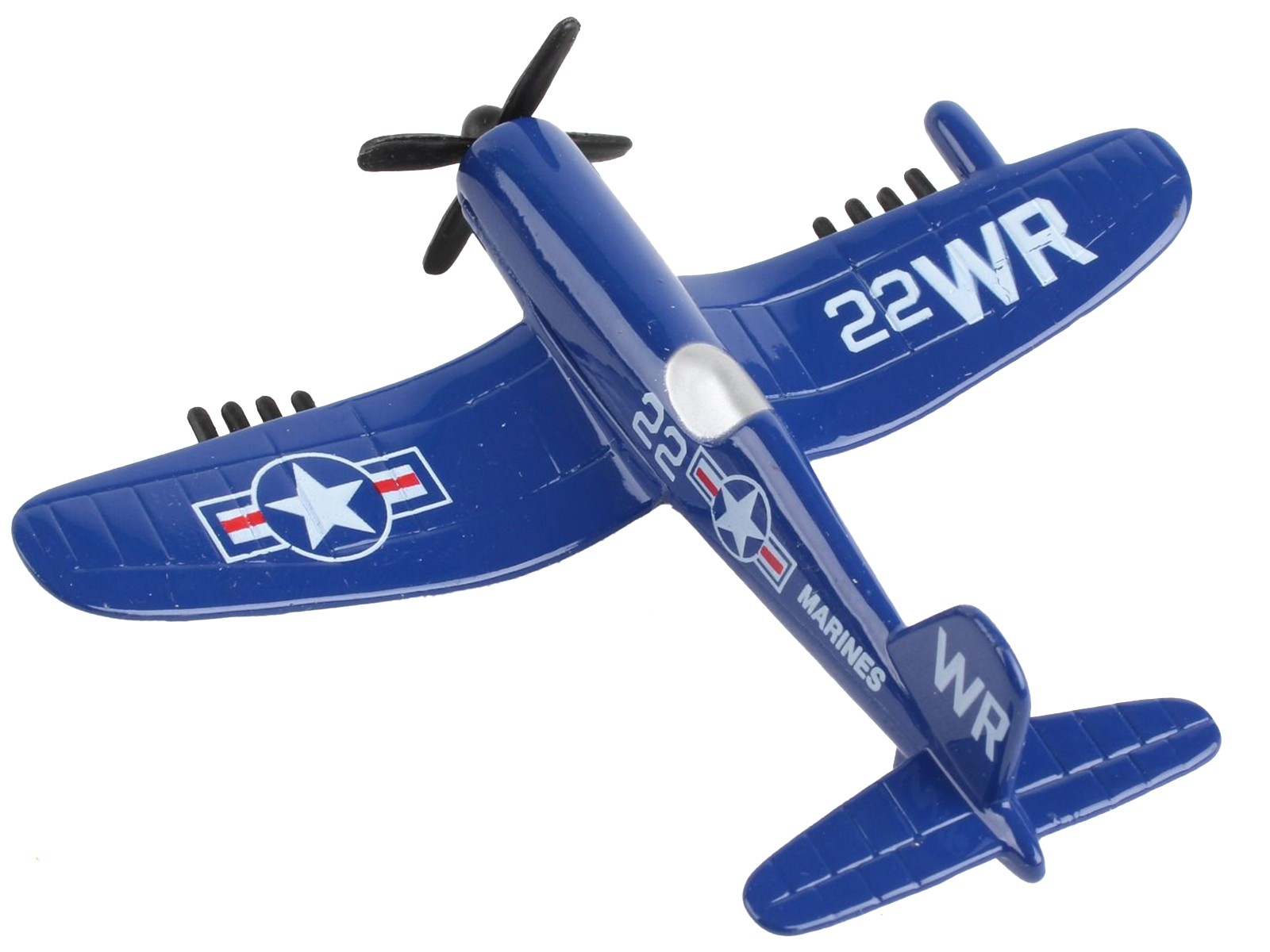 Vought F4U Corsair Fighter Aircraft Blue with Runway Section