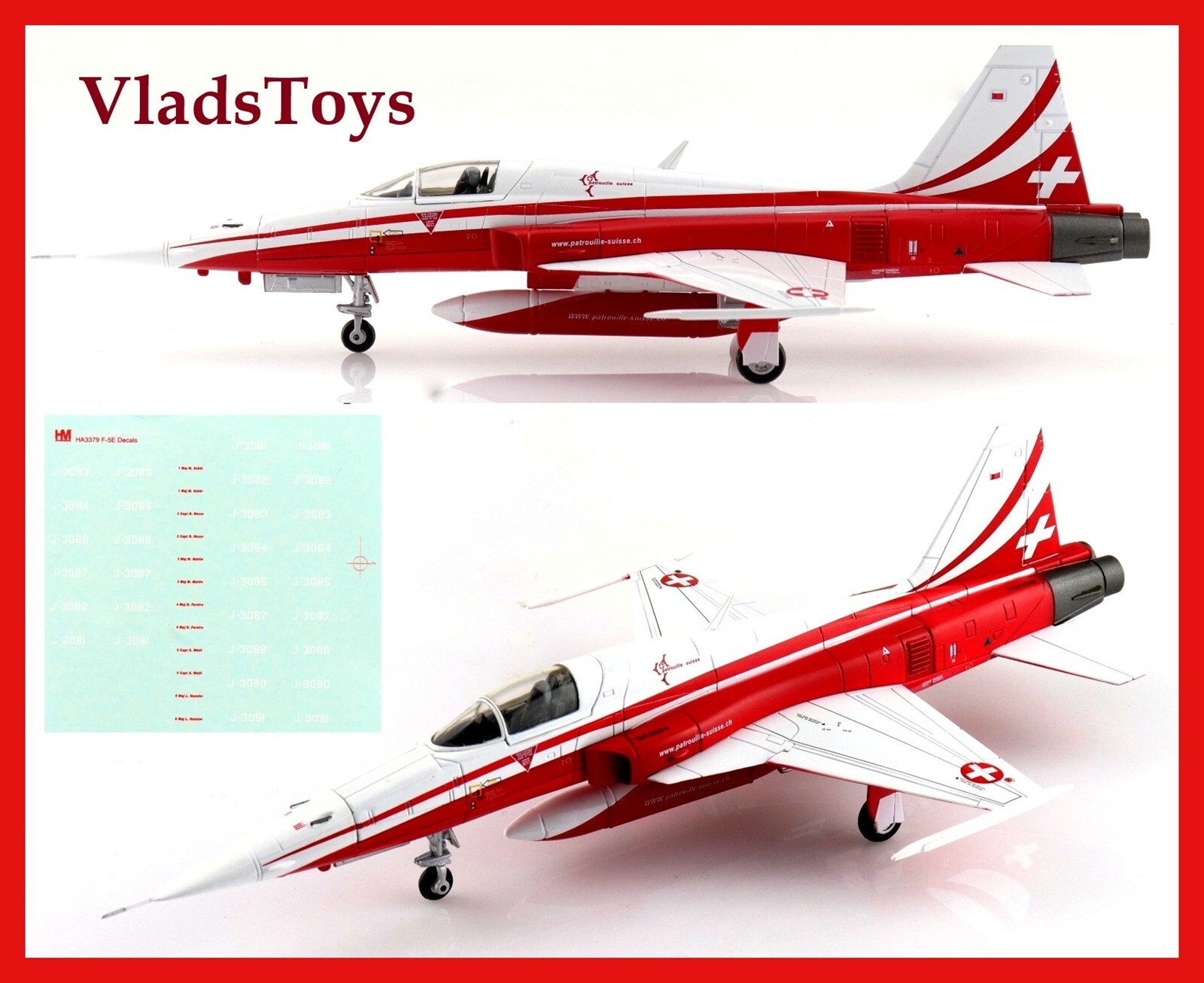 Hobby Master 1/72 F-5E Tiger II Patrouille Suisse 2025 w/ decals HA3379