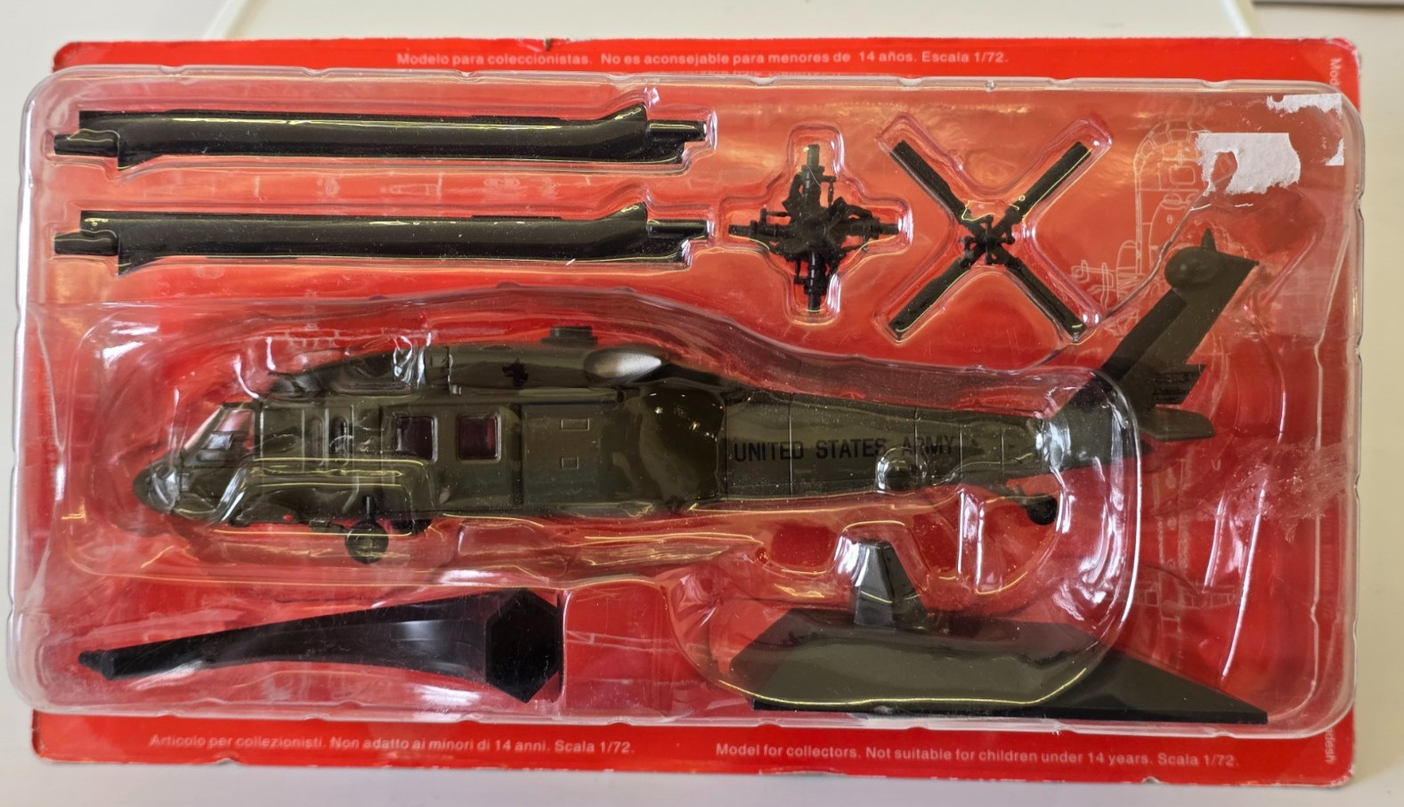 Atlas Editions Sikorsky UH-60A Black Hawk USA NATO Helicopter 1:72 Diecast
