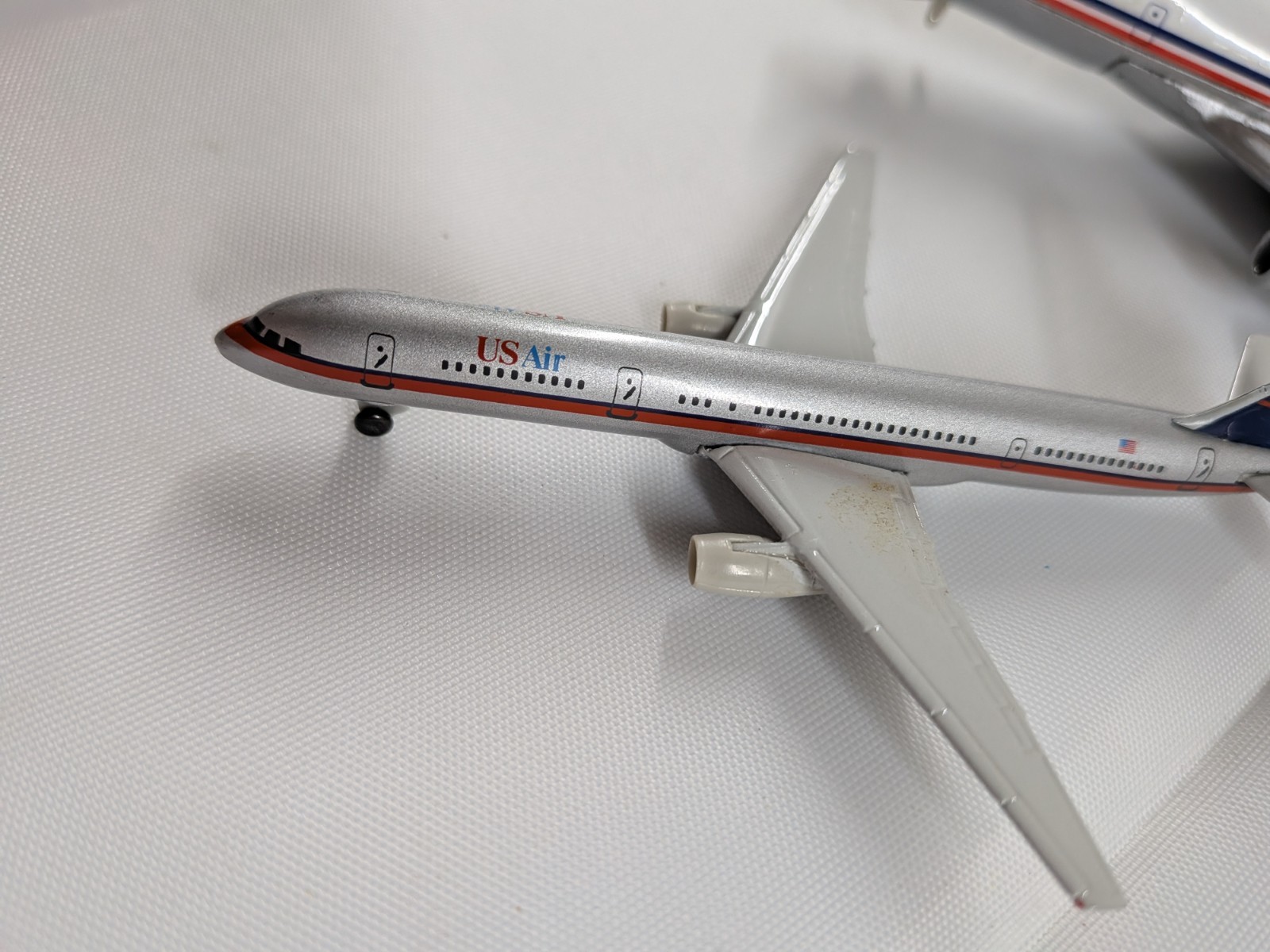 Lot of 3 Diecast Model Airplanes Ertl NASA 747 Siku Boeing 747-400 Herpa USAir