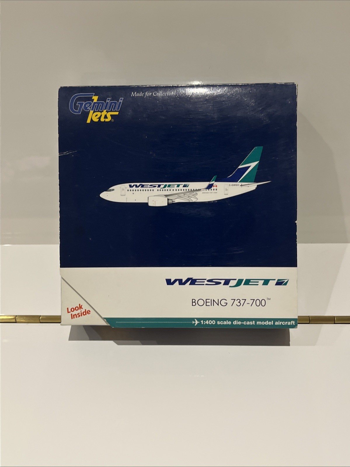 Gemini Jets 1:400 Westjet Boeing 737-700 Die-cast Model GJWJA1299 U.S. Seller