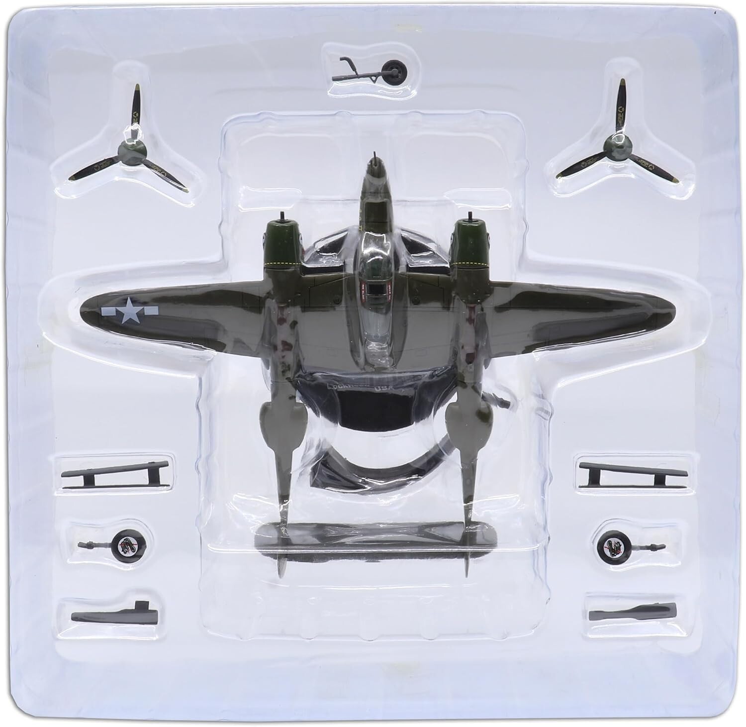 USAAF Lockheed P-38 Lightning – 1/72 Scale Diecast Model 459th Sq, 80th Fighter