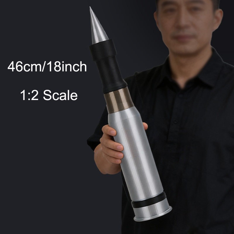 1:2 M830A1 HEAT MP-T Anti-Tank Shell Model 46cm 3D Printed Military Collection