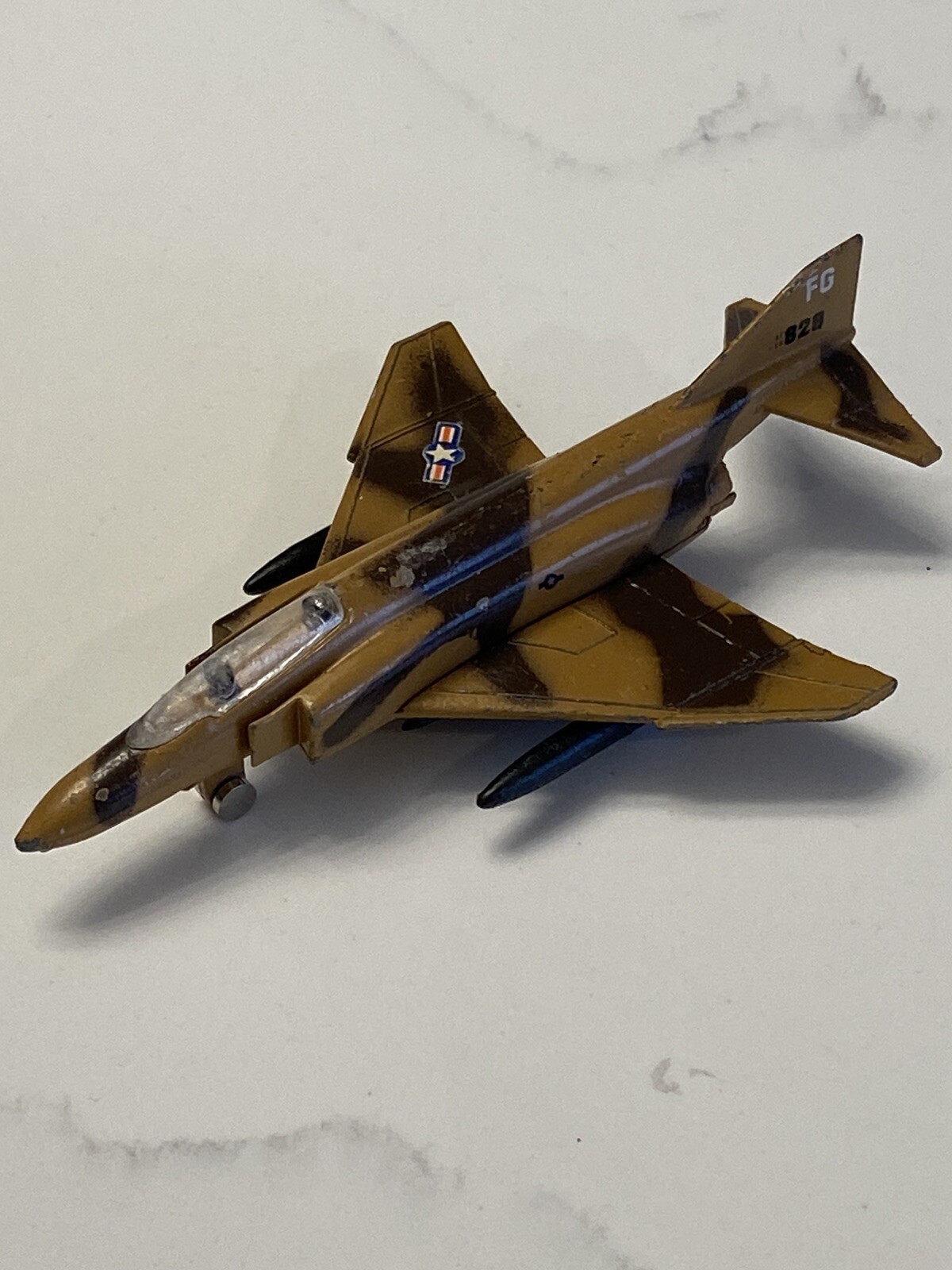 Vintage Die Cast F-4C Phantom McDonnell Douglas #A118 Military Aircraft Zee Toy