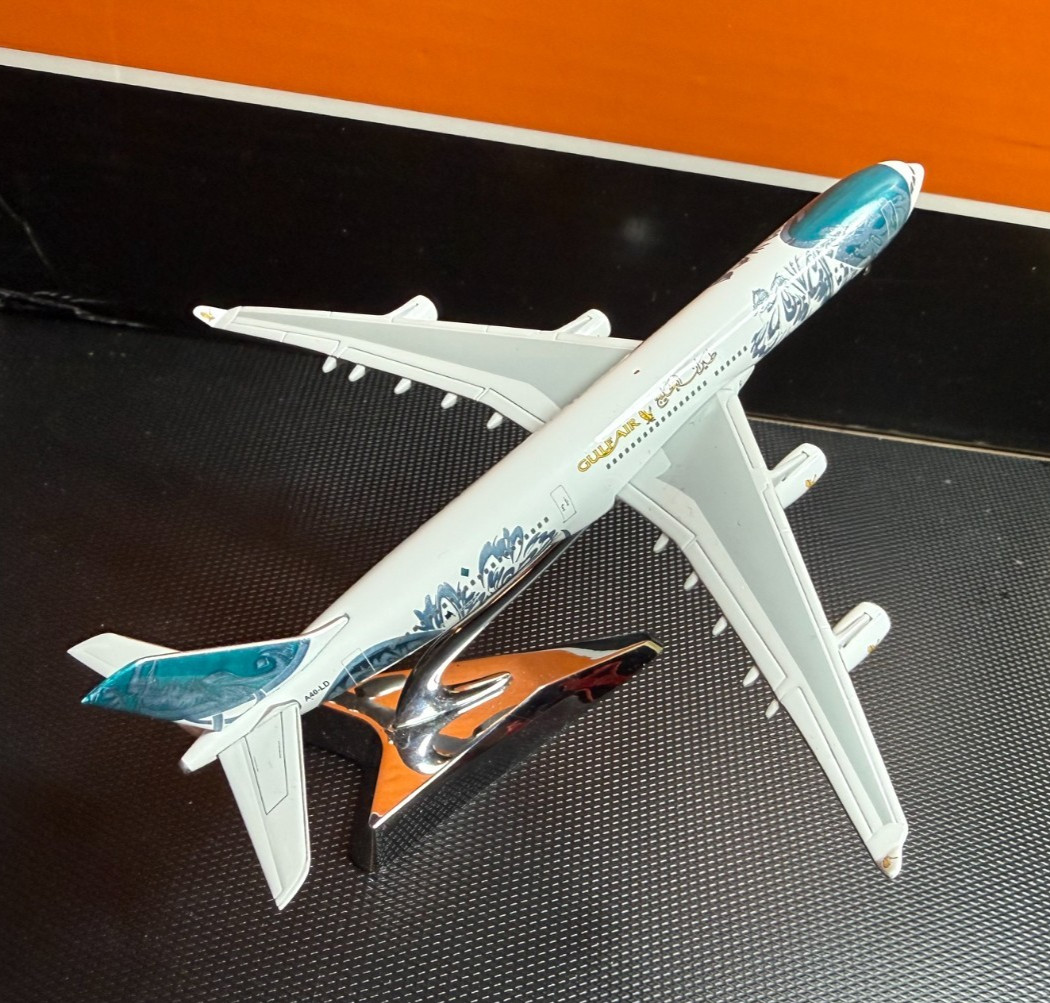 Gulf Air Airbus A340-300 Gemini Jets Sample 50thAnniversary Livery Rare Sample