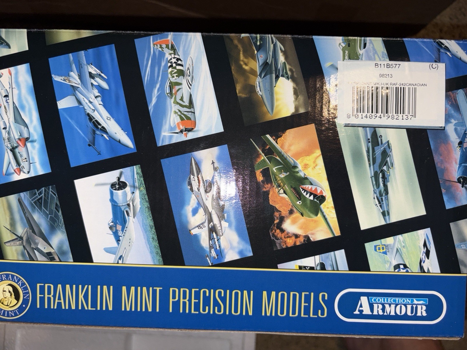 1:48 Franklin Mint Armour B11B577 Hawker Hurricane Mk1 RAF 242SQN CANADIAN 98213