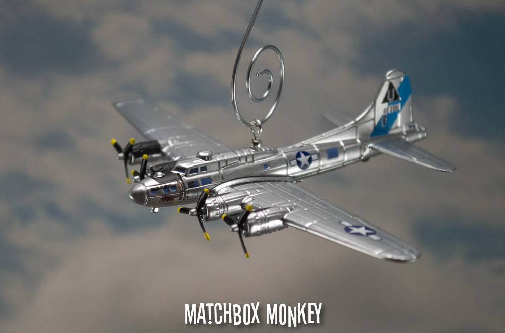 WWII B-17 Bomber Flying Fortress USAF Sentimental Journey Christmas Ornament B17