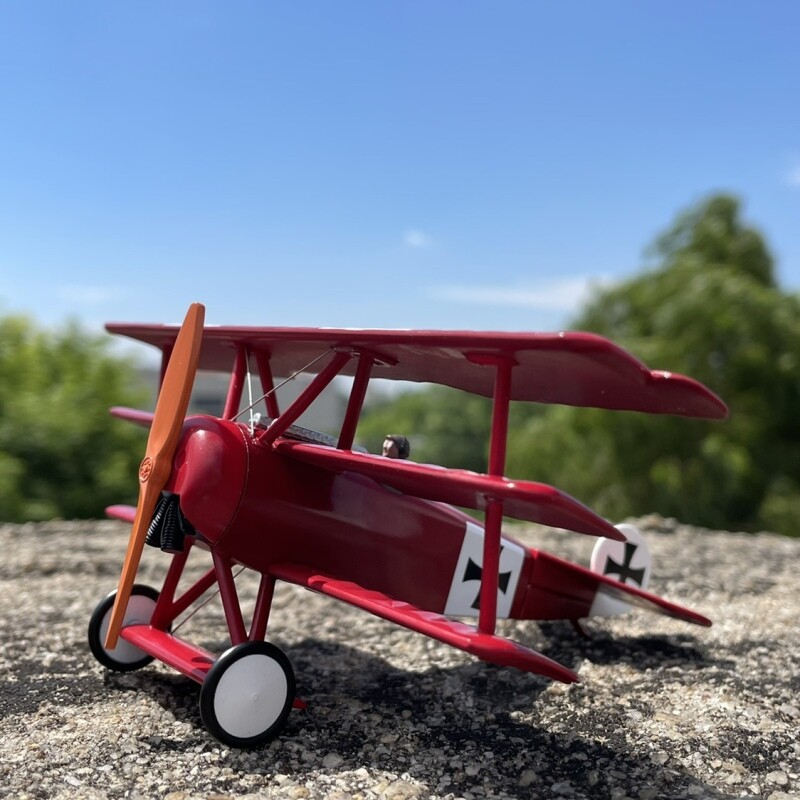1:48 Scale Alloy Diecast Military Model World War I Fokker Dr.1 Triplane Fighter