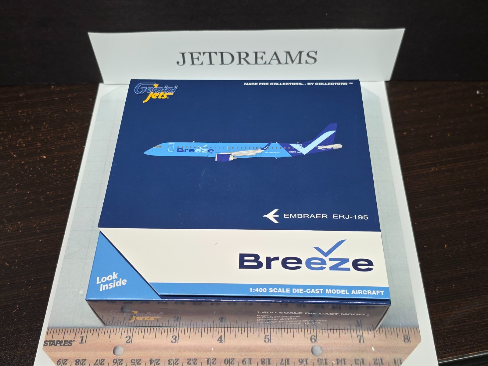 1/400 BREEZE AIRWAYS EMBRAER ERJ-195 / 195LR 2020’S COLORS N190BZ GEMINI JETS
