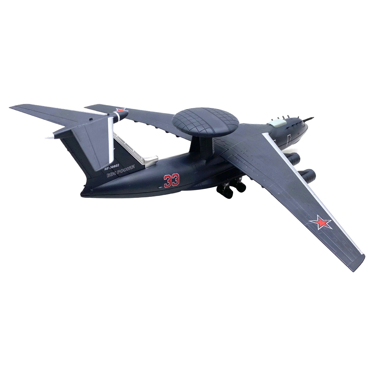 Beriev A-50U Mainstay AWACS Aircraft 1:200 Scale Diecast Alloy Model with Stand