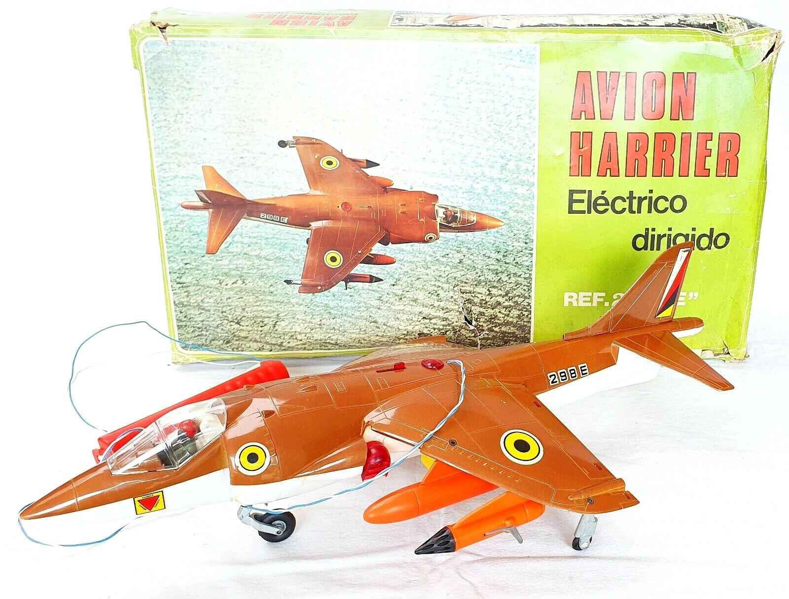 Sanchis Spain 1:25 Spanish Airforce HARRIER JET FIGHTER PLANE 50cm MIB`74 RARE!