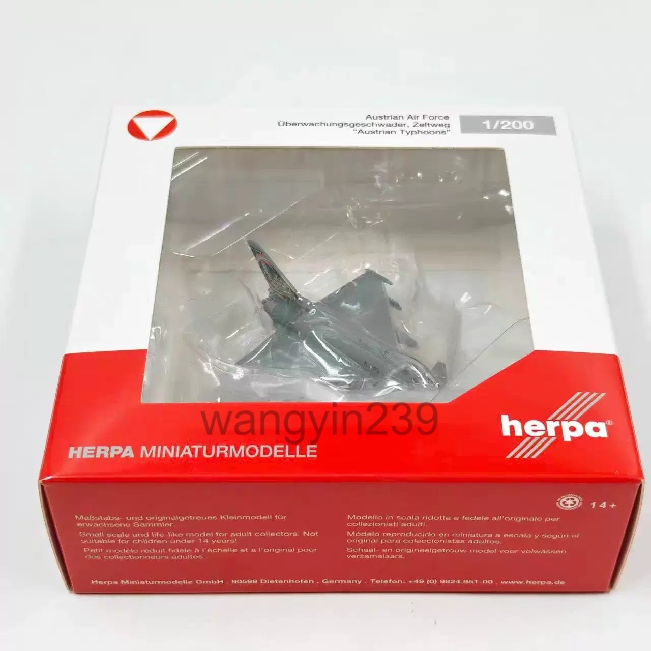 Herpa 1:200 EF-2000 Typhoon S Austrian Air Force 7L-WB