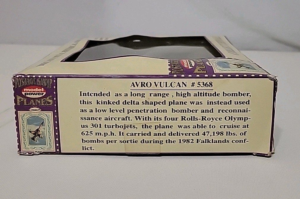 Model Power Postage Stamp Avro Vulcan 1/100 Diecast No. 5368