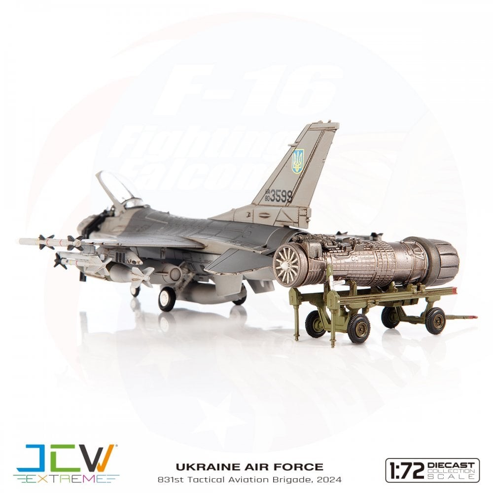 JC Wings 1:72 F-16AM Fighting Falcon Ukrainian Air Force, 831st – JCW72F16026