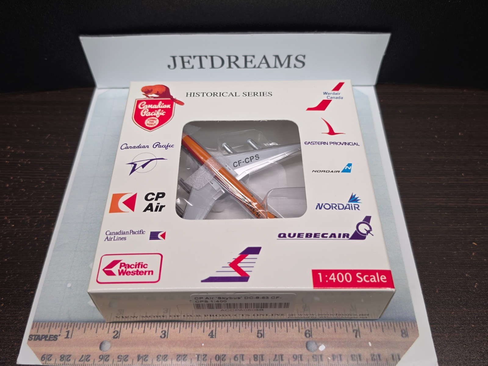 1/400 CP AIR DC-8-63 / 63CF 1970’S SKYBUS / AEROBUS COLORS CF-CPS AEROCLASSICS