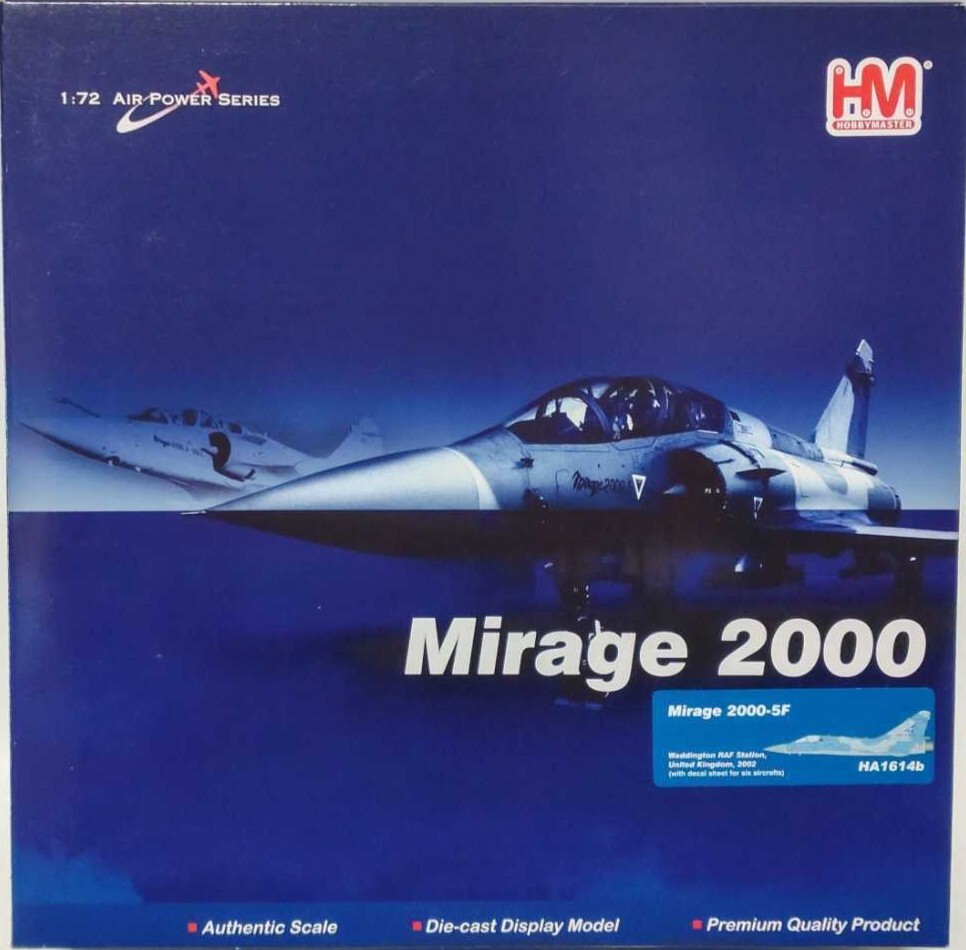 Hobby Master MIRAGE 2000-5F,Armee De L’Air, ‘RAF WADDINGTON’ Airshow.HA1614b NEW
