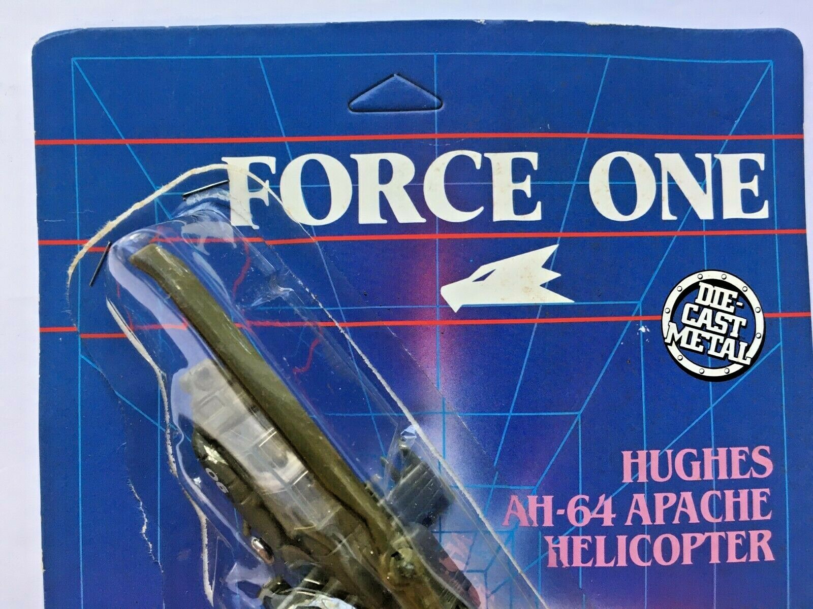 1988 ERTL Force One HUGHES AH-64 APACHE HELICOPTER diecast #1142 New Sealed