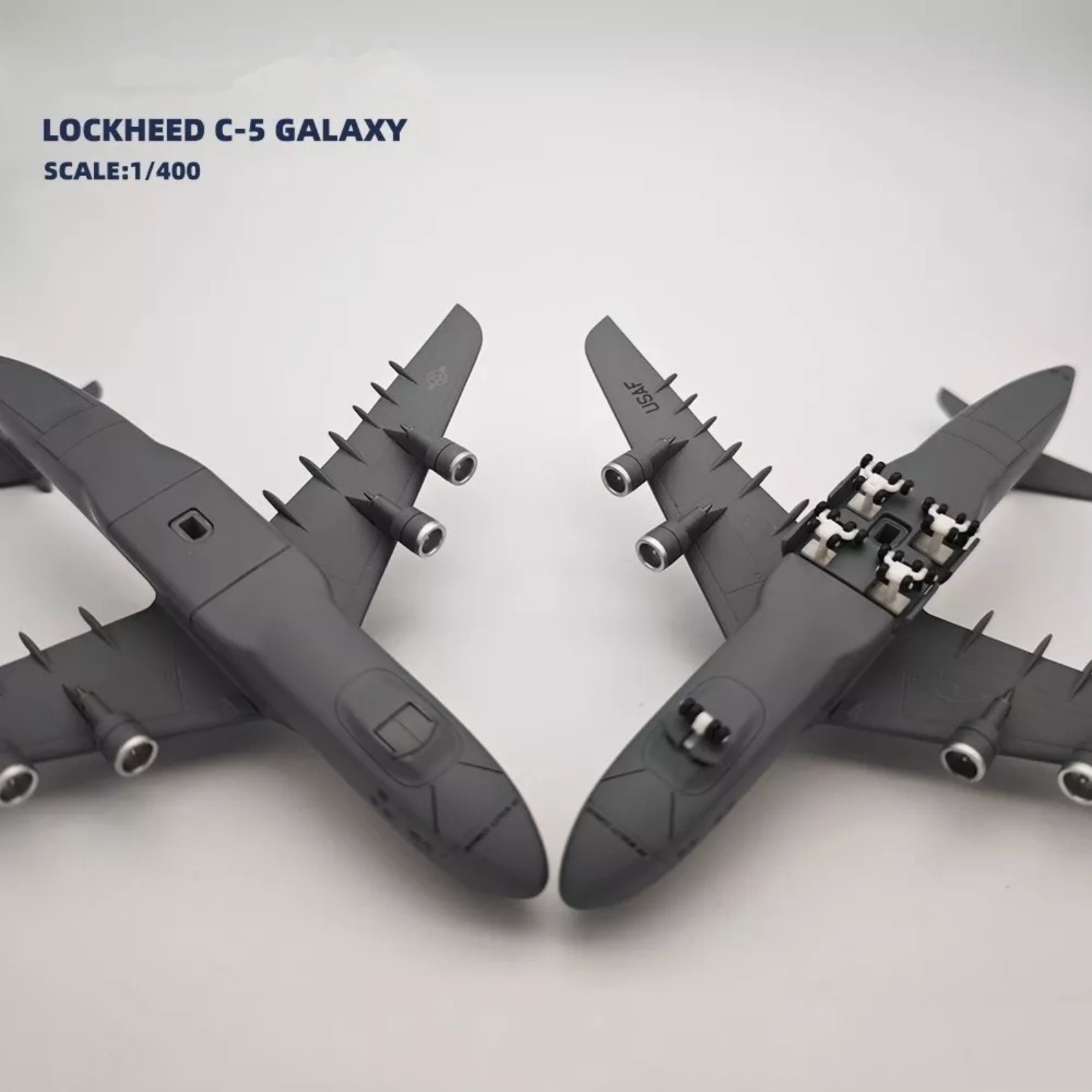 Diecast 1/400 USAF For Lockheed C-5 Transport Aircraft Model Static Display