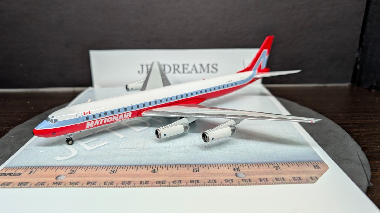 1/200 NATIONAIR CANADA DOUGLAS DC-8-62 1980’S COLORS C-GMXR INFLIGHT 200
