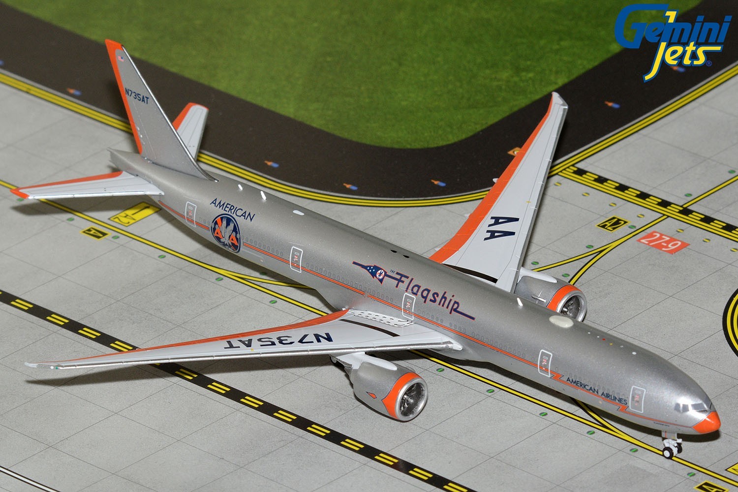 American Boeing 777-300ER N735AT Flagship DWF GeminiJets GJAAL2406 Scale 1:400