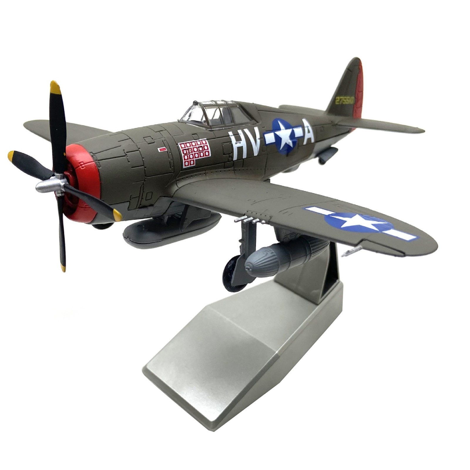 1:72 Scale P-47 Thunderbolt Model Authentic WWII US Aircraft Alloy Gift Ready