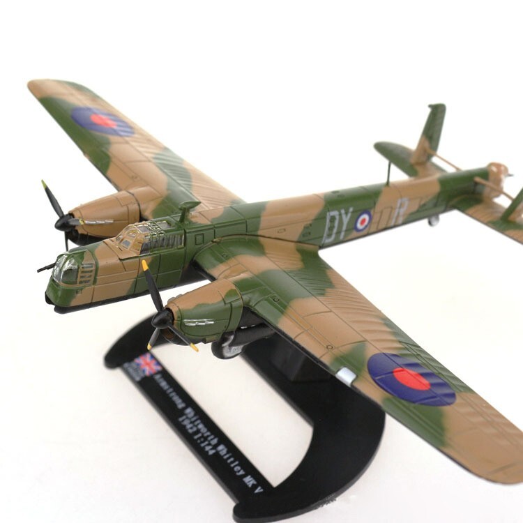 1:144 Scale Alloy Diecast Military Model Armstrong Whitworth Whitley MK V Bomber