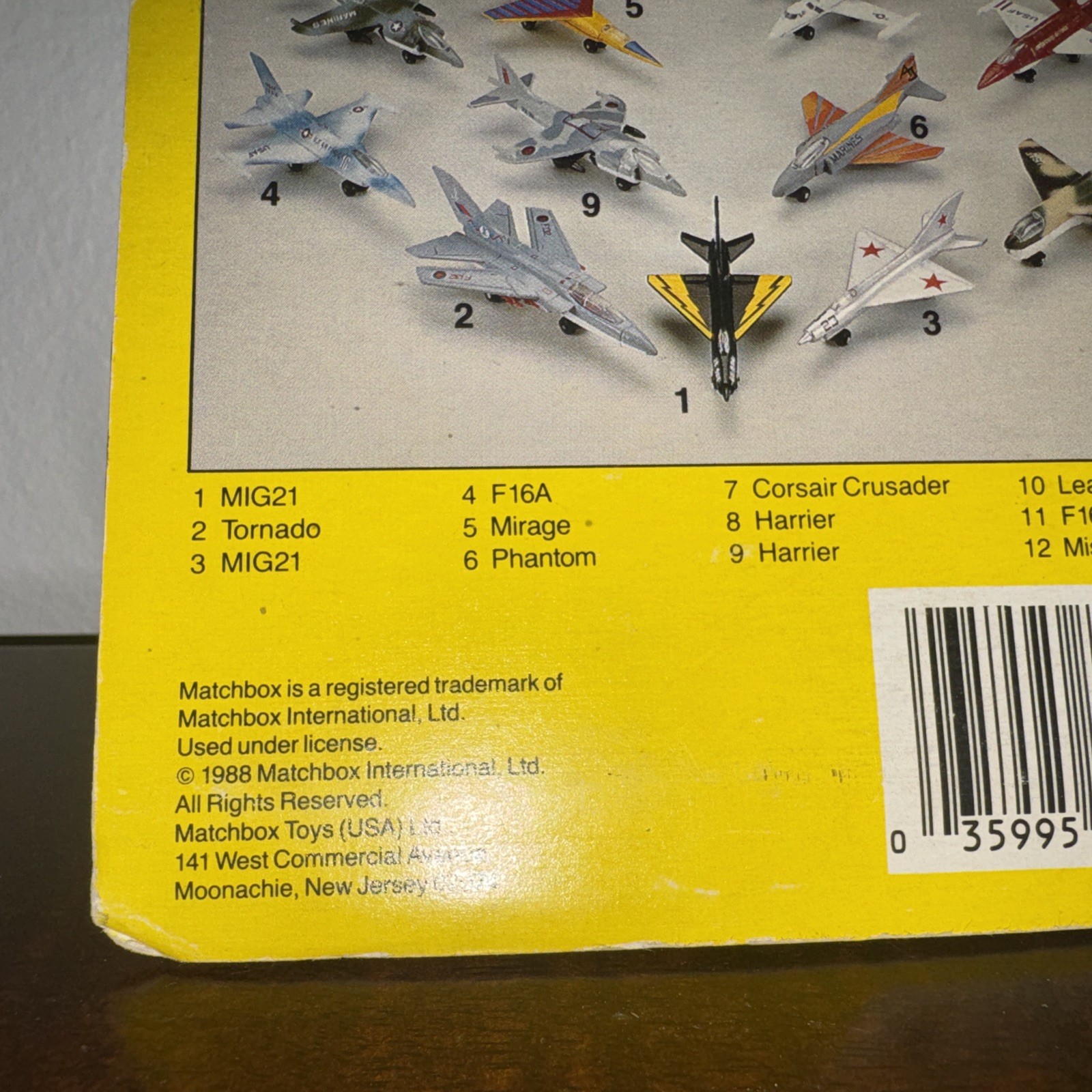 Matchbox Sky Busters MiG-21 SB5 1:144 Diecast Soviet Air Force Jet 1986