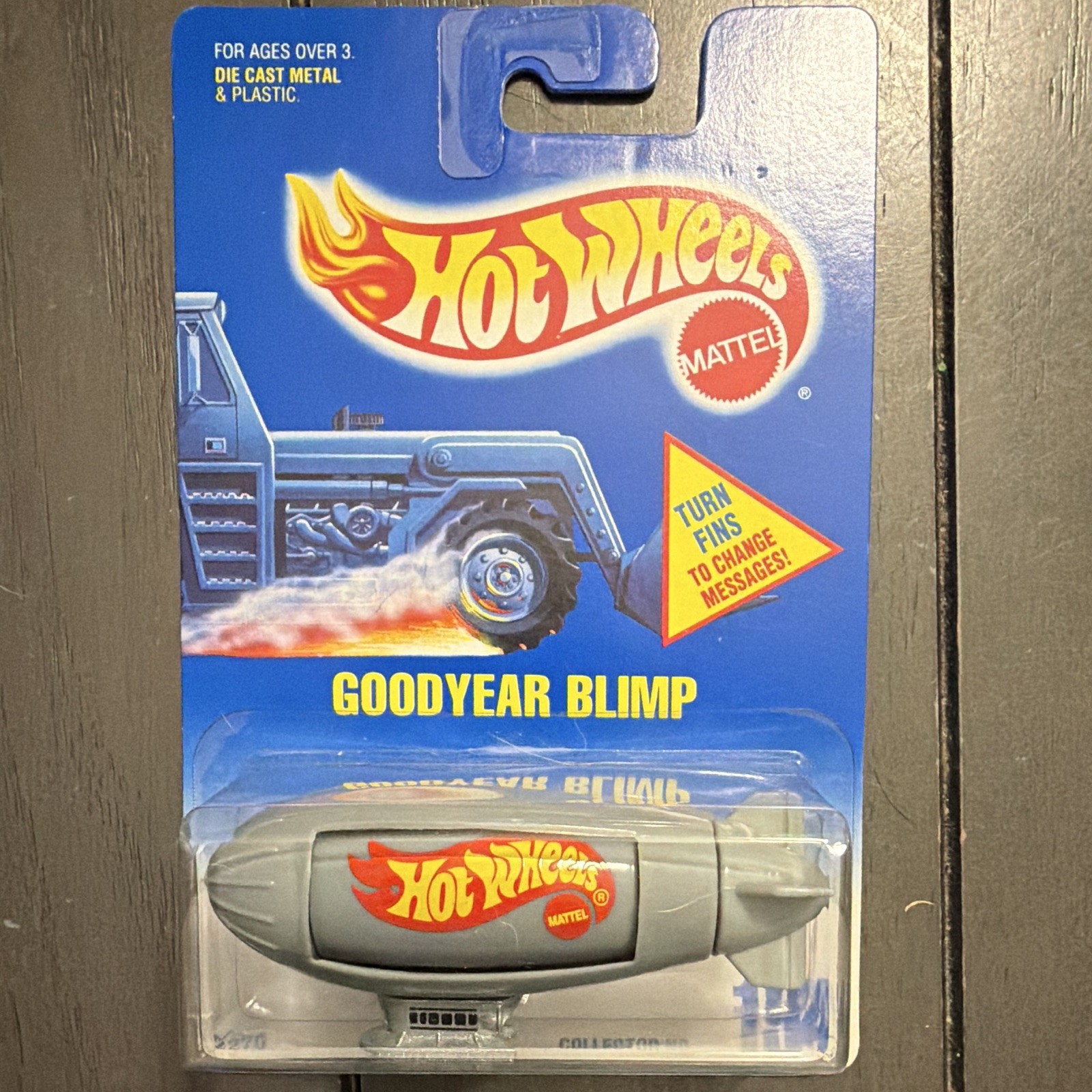 Hot Wheels Goodyear Blimp 1991 Diecast & Plastic Vintage Unopened Box