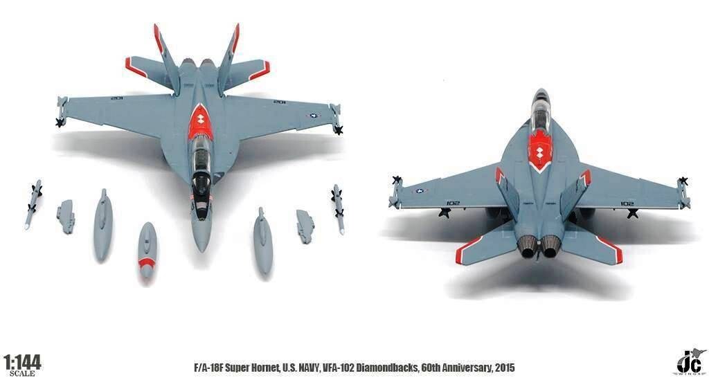 JC Wings 1/144 JCW-144-F18-001 F/A-18F Super Hornet USN VFA-102 Diamondbacks