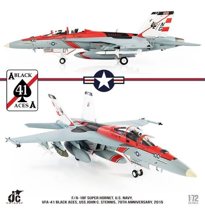 JC Wings 1/72 F/A-18F Super Hornet USN VFA-41 Black Aces JCW-72-F18-015